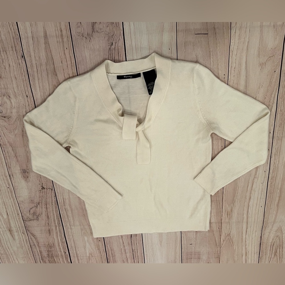 RAISEY women cream Long Sleeve Sweater/size S